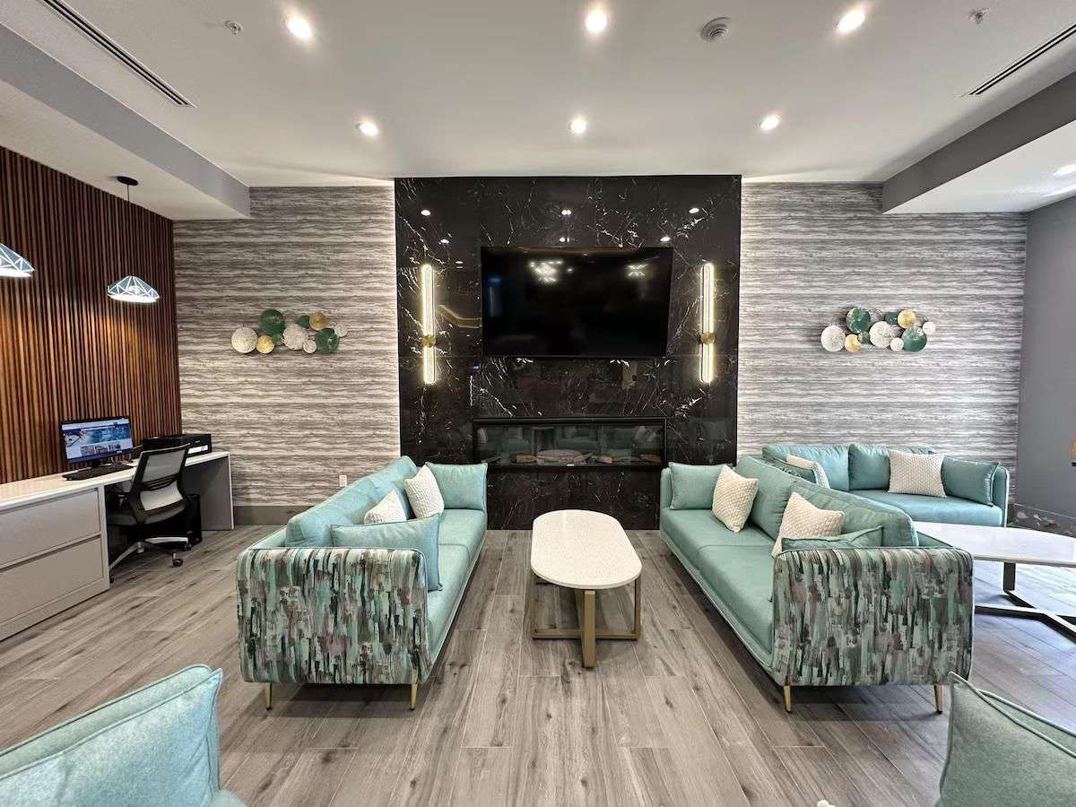 Hotel lobby lounge